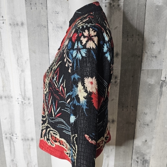 Citron Santa Monica XS Silk Multicolor Cardigan - Picture 2 of 8